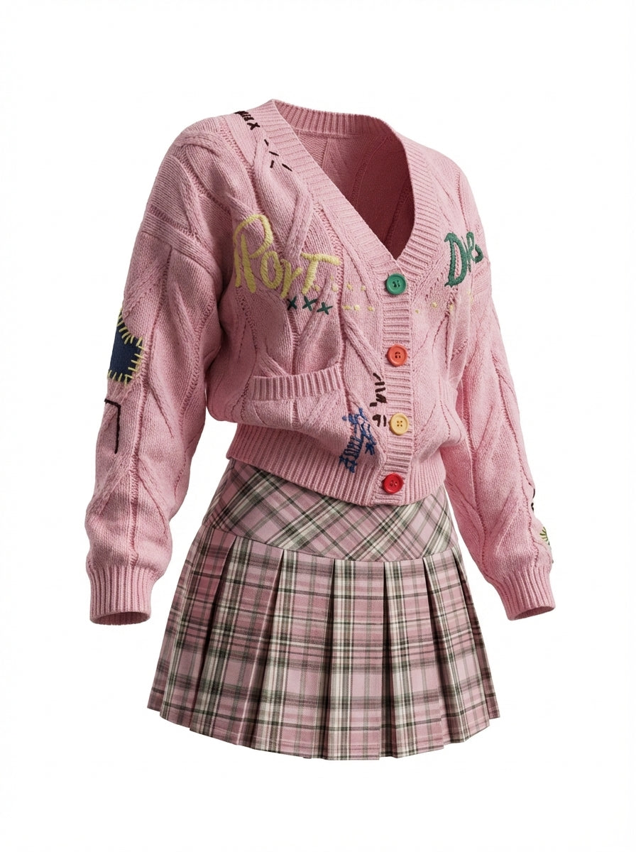 School Chic Two Piece Set