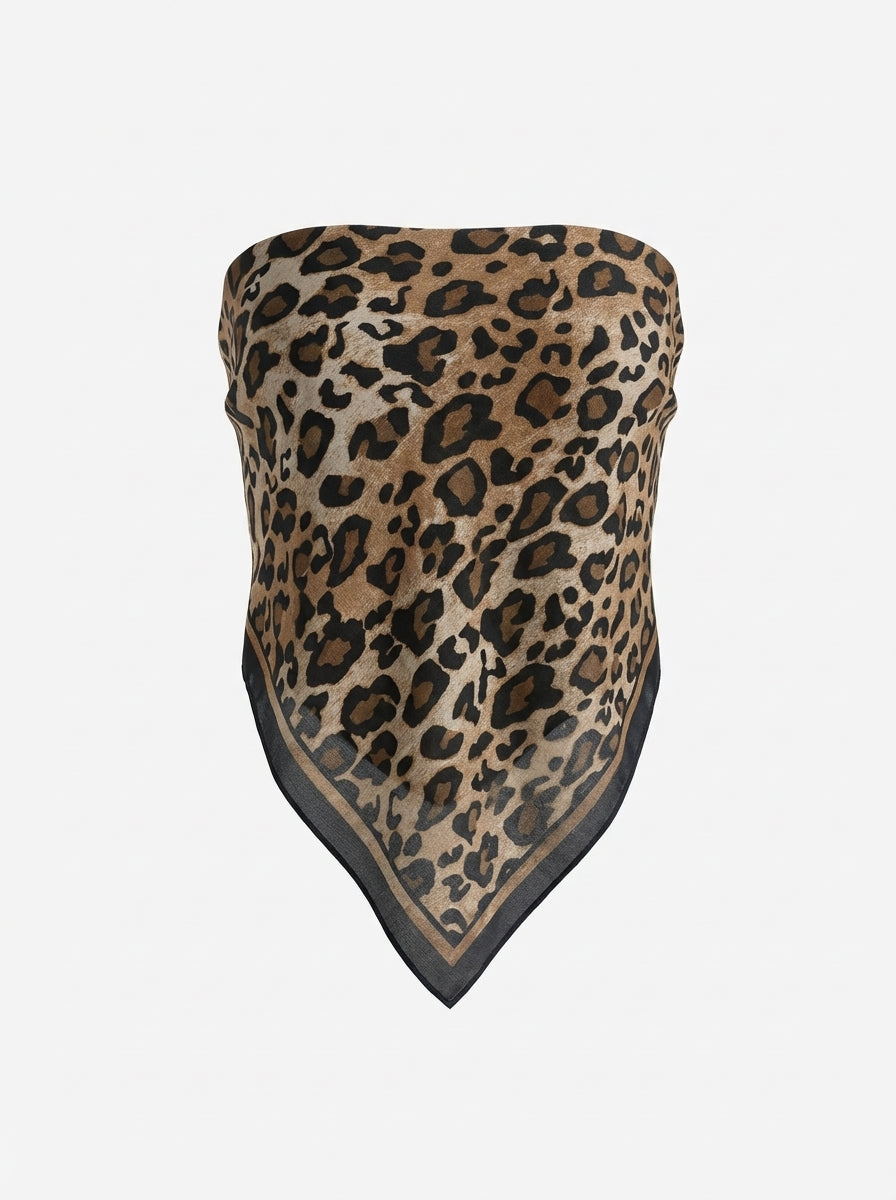 Satin Leopard Top